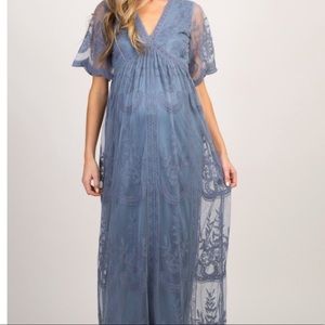 Pinkblush blue lace dress